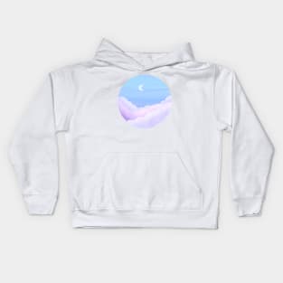 Pastel skies Kids Hoodie